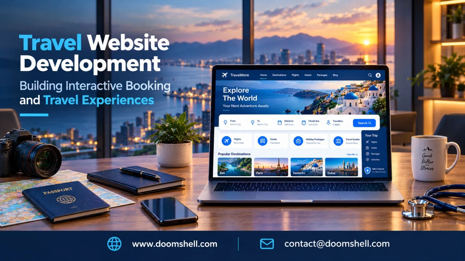 Travel Website Development: Building Interactive Booking and Travel Experiences
