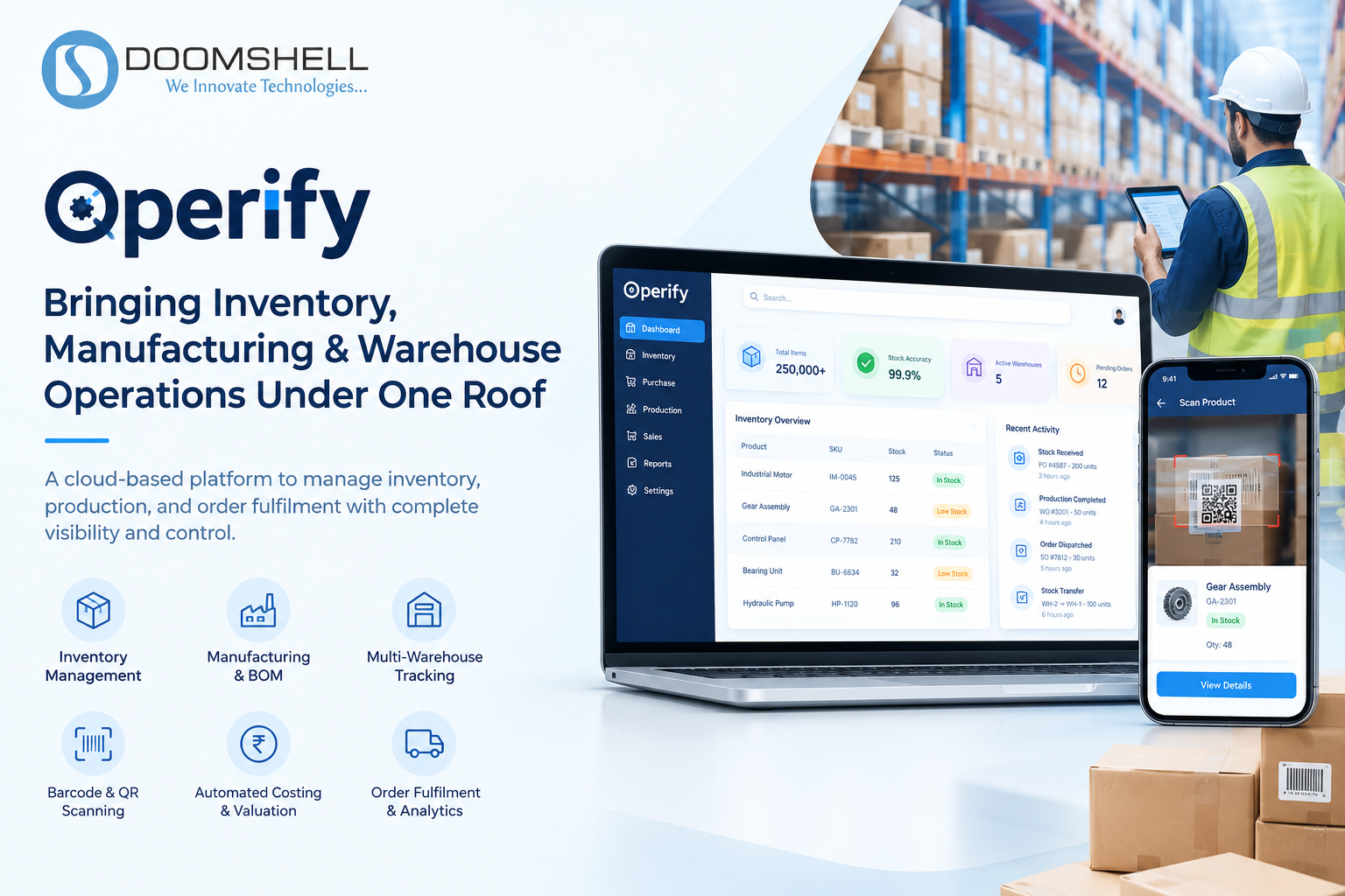Operify: Bringing Inventory, Manufacturing & Warehouse Operations Under One Roof Operify: Bringing Inventory, Manufacturing & Warehouse Operations Under One Roof