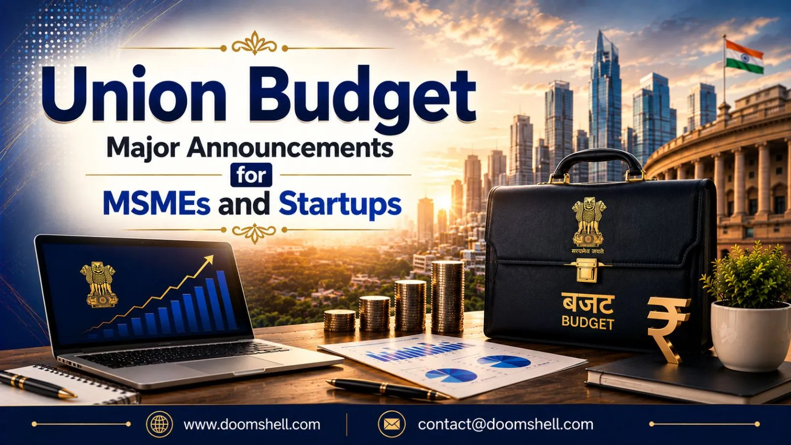 Union Budget Major Announcements for MSMEs and Startups