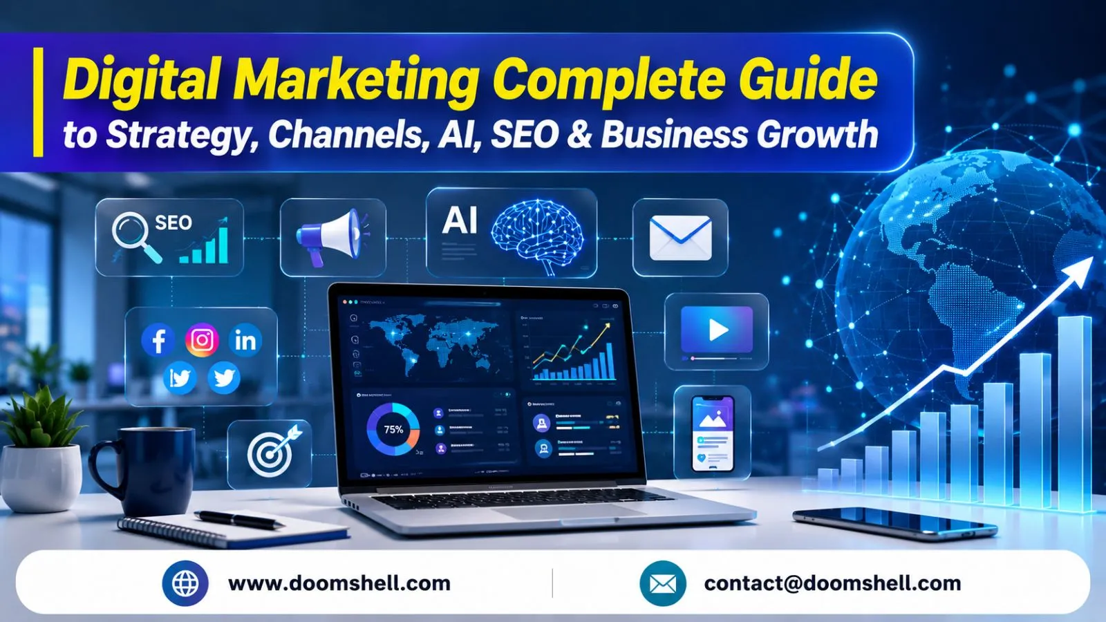 Digital Marketing Complete Guide to Strategy, Channels, AI, SEO & Business Growth