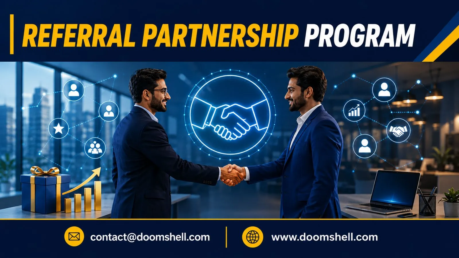 Referral Partnership Program by Doomshell Turn Your Network into a Passive Income Source