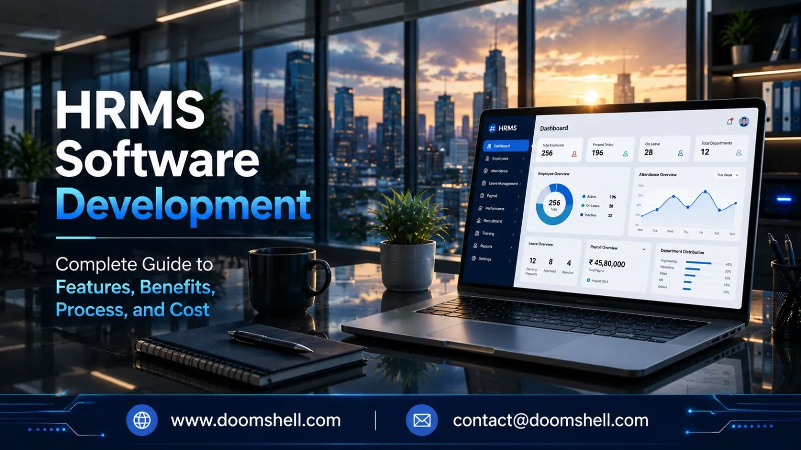 HRMS Software Development Complete Guide to Features, Benefits, Process, and Cost
